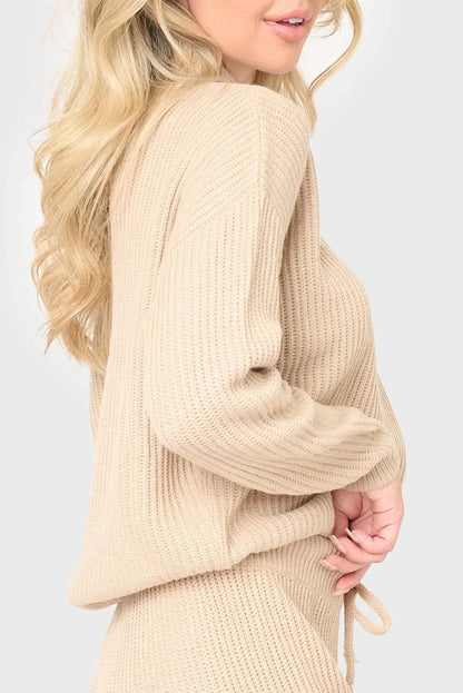 Gibsonlook - Funnel Neck Long Sleeve Cozy Ribbed Sweater - Rack Hunt