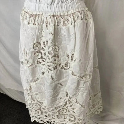 Maeve - Women's Lace Inset Romantic Skirt - Rack Hunt