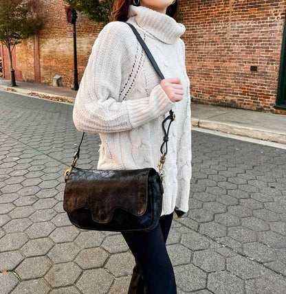 Spaghetti Western - Women's Diamond Pattern Crossbody Bag - Rack Hunt