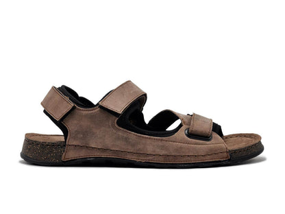 Wasak - Men's Heath Leather Velcro Sandals - Rack Hunt