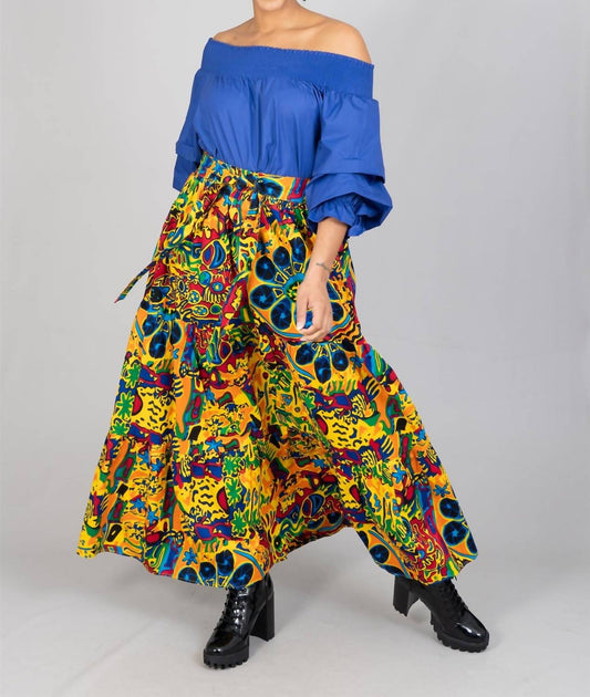 African Print Maxi Skirt