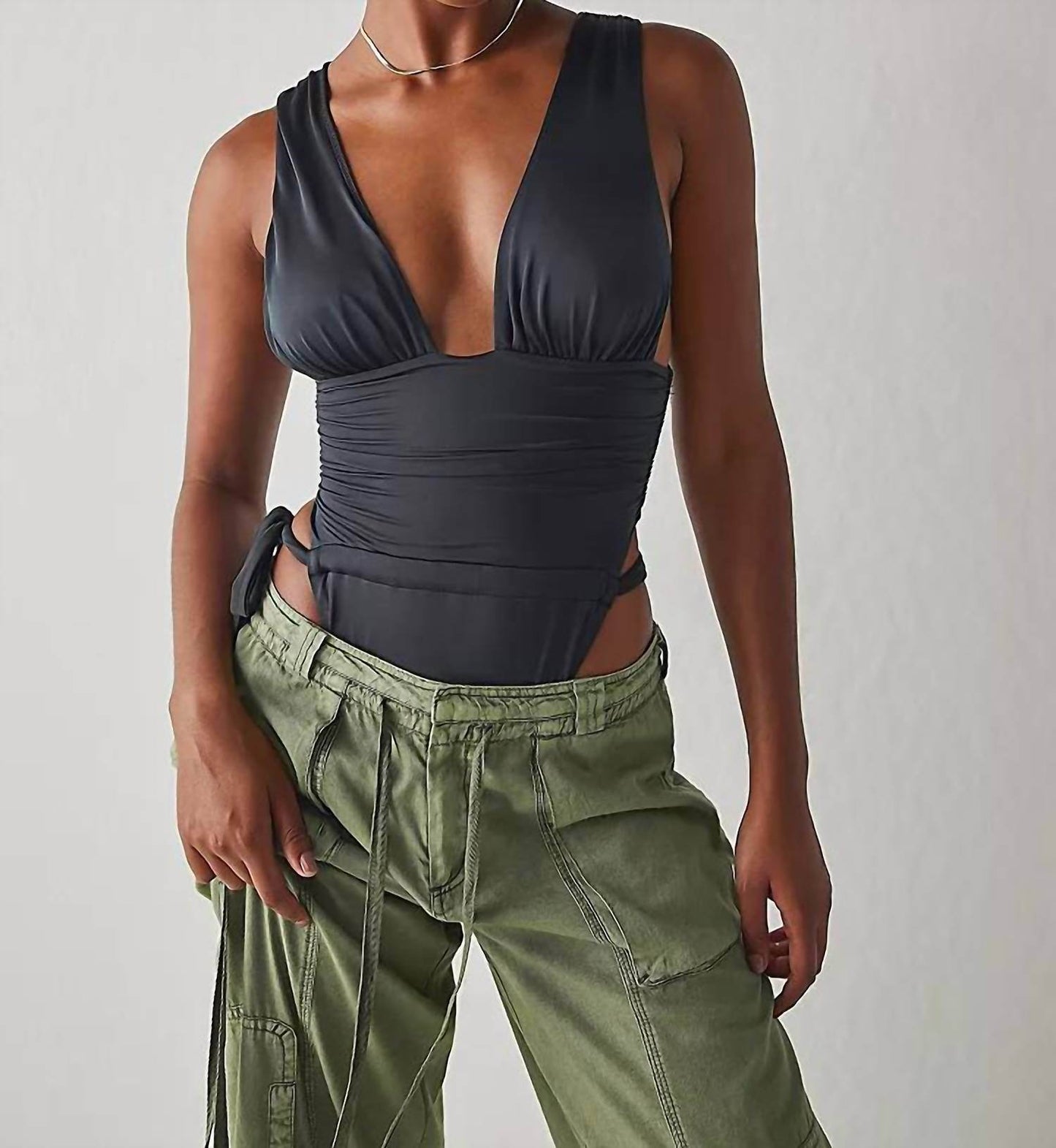 We are HAH - Cut To The Chase One Piece Swimsuit Bodysuit - Rack Hunt