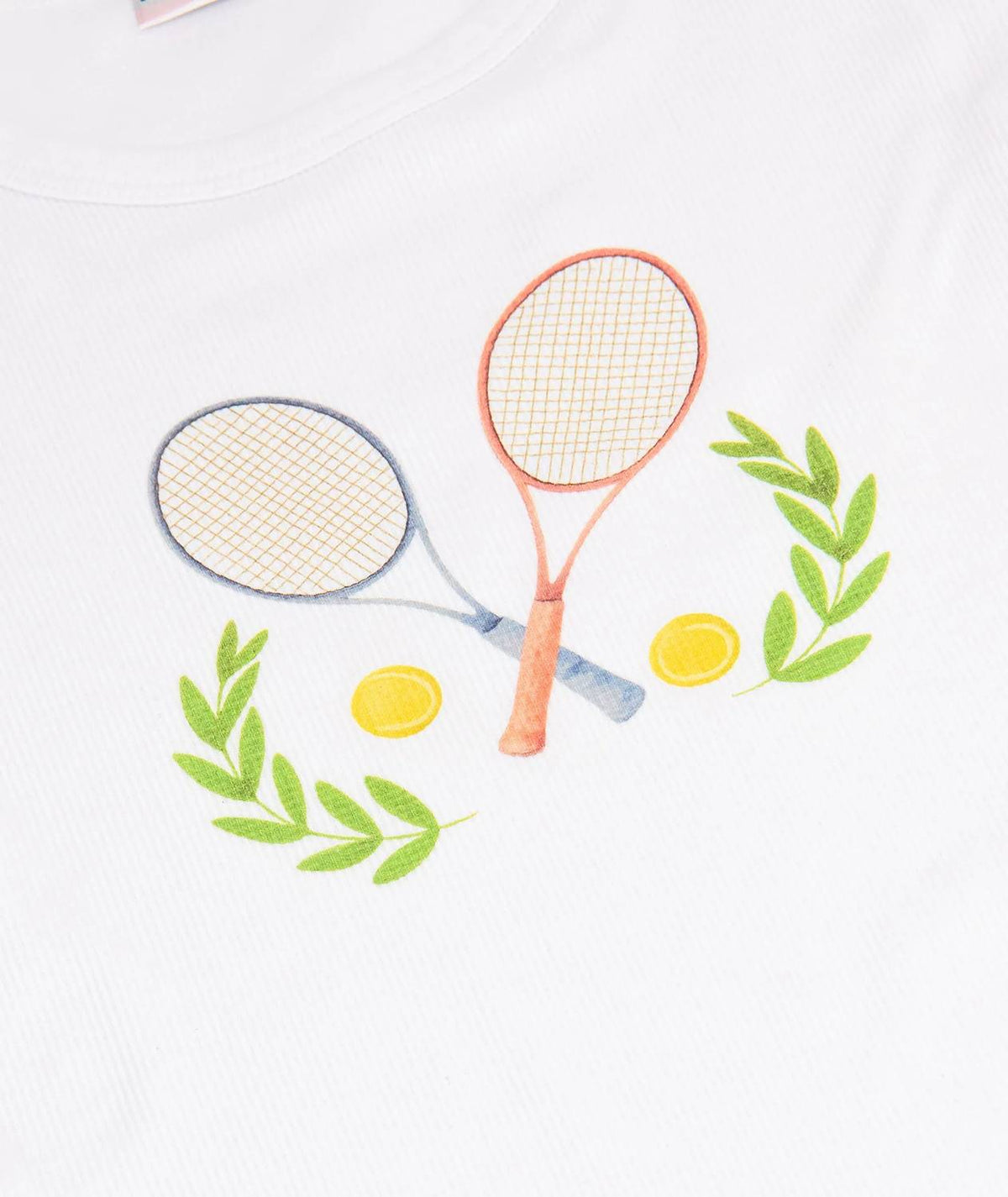 Girls Tennis Fan Rib Tee