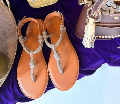 Women's Leather Rope Comfort Sandals
