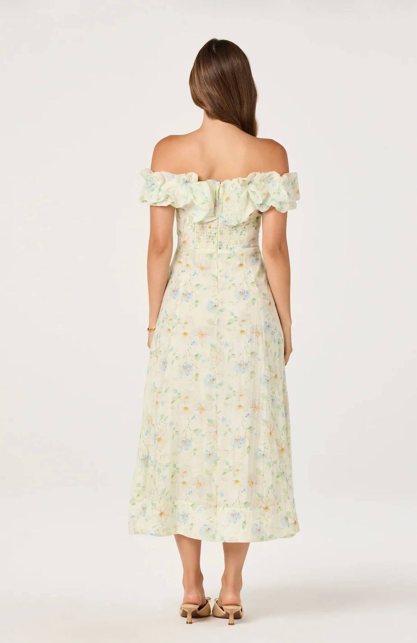 Alannah Off The Shoulder Midi Dress