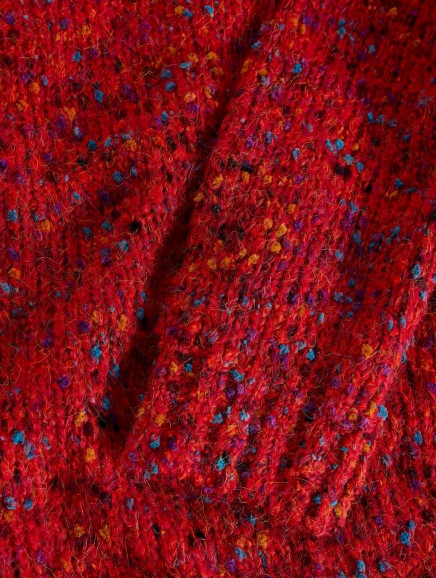 Textured V Neck Sweater