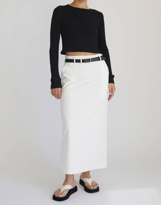 Women's Cropped Fitted Long Sleeve Top