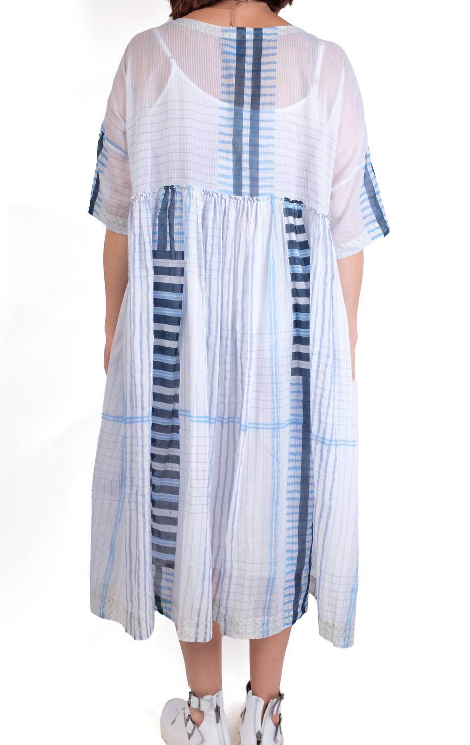 EKA Design Studio - Stripe Crewneck Midi Dress - Rack Hunt -