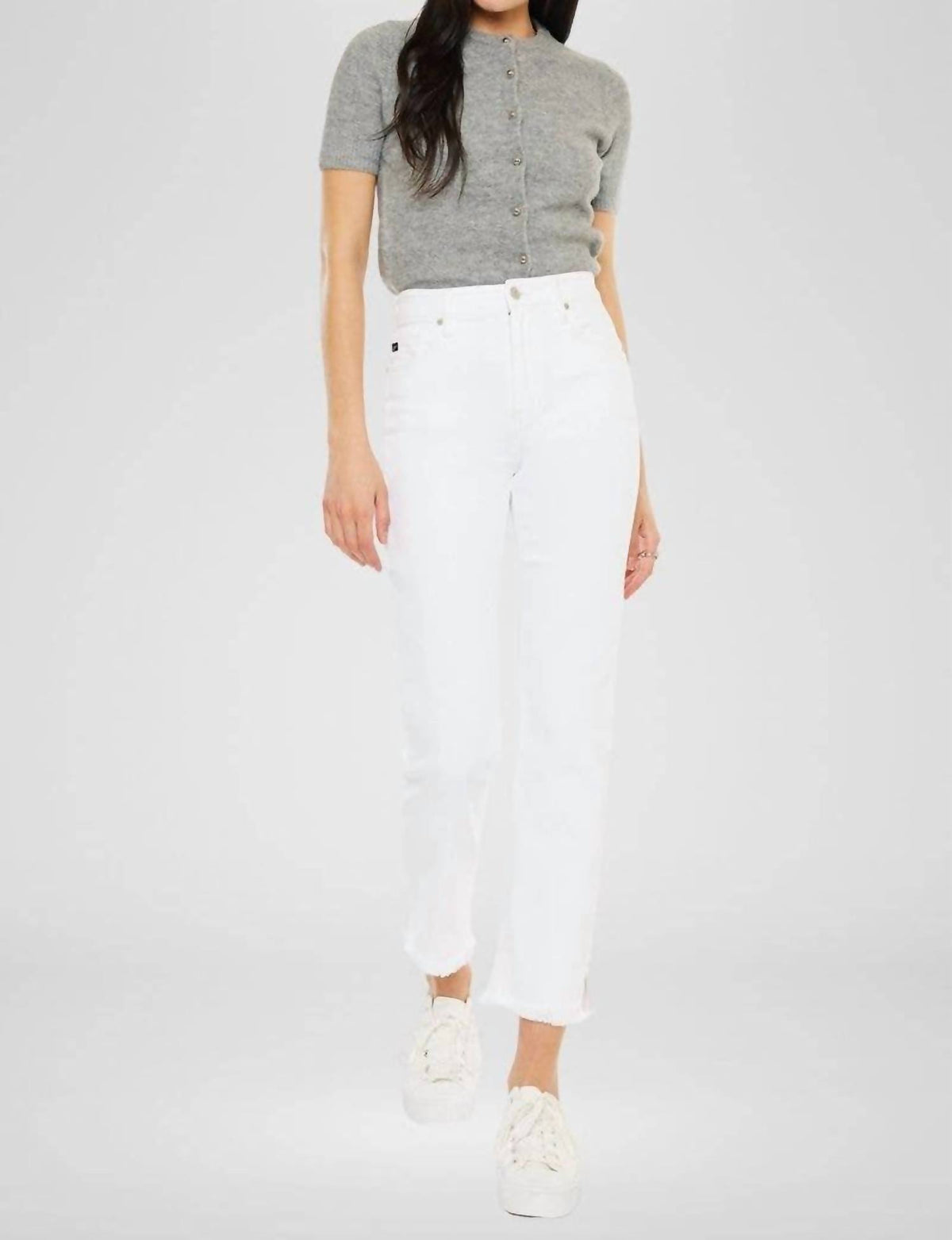 High Rise Slim Straight Jeans