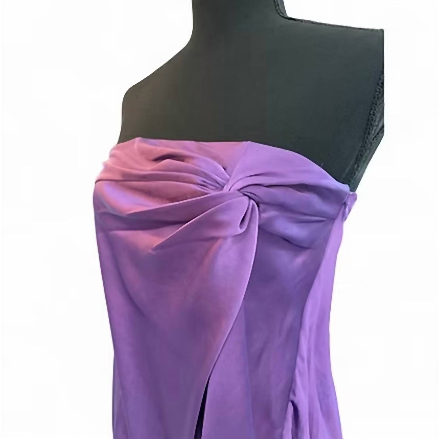 Women's Strapless Satin Midi Dress