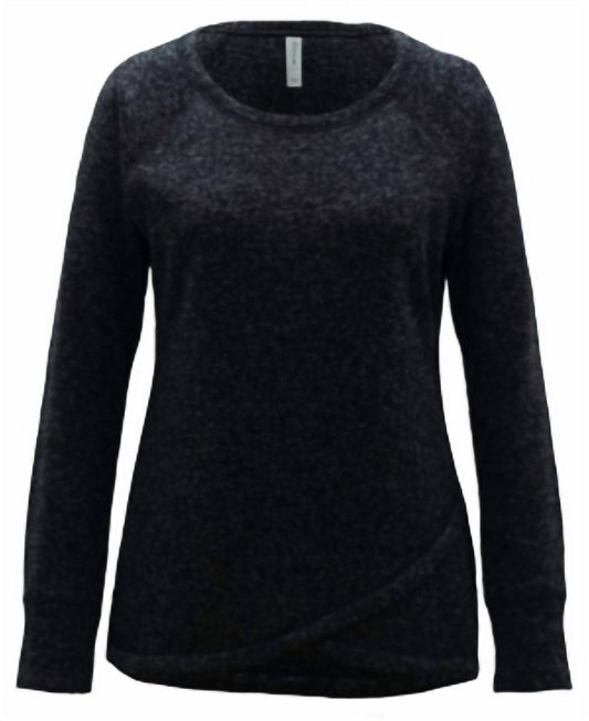 Women's Activewear Snit Crossover Hem Top