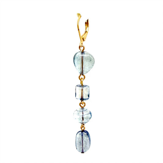 Pressed Glass Multi Shape Linear Earring