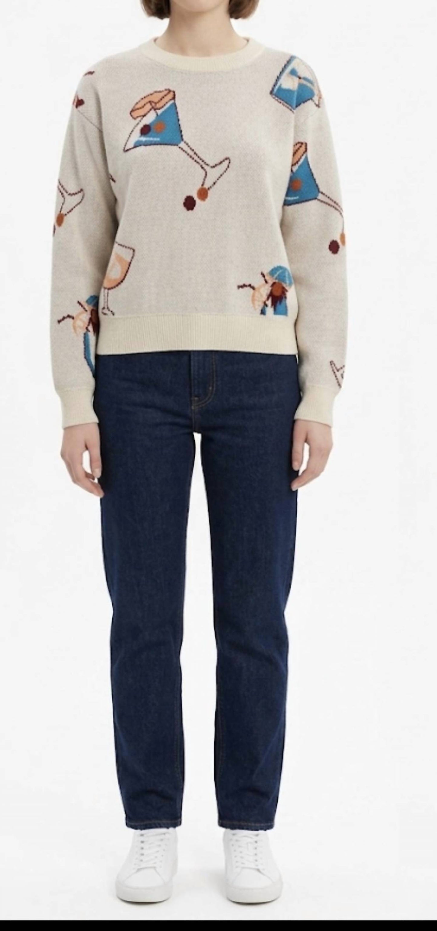 Women's Cashmere Cocktail Hour Crew Sweater