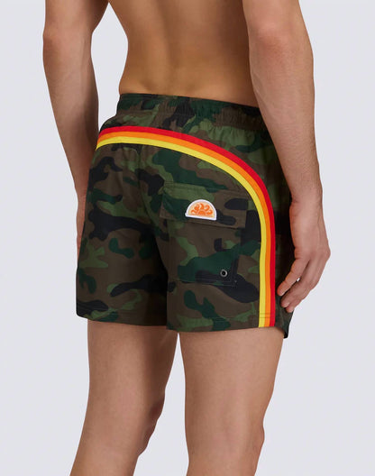 Elastic Waist Swim Trunk Short