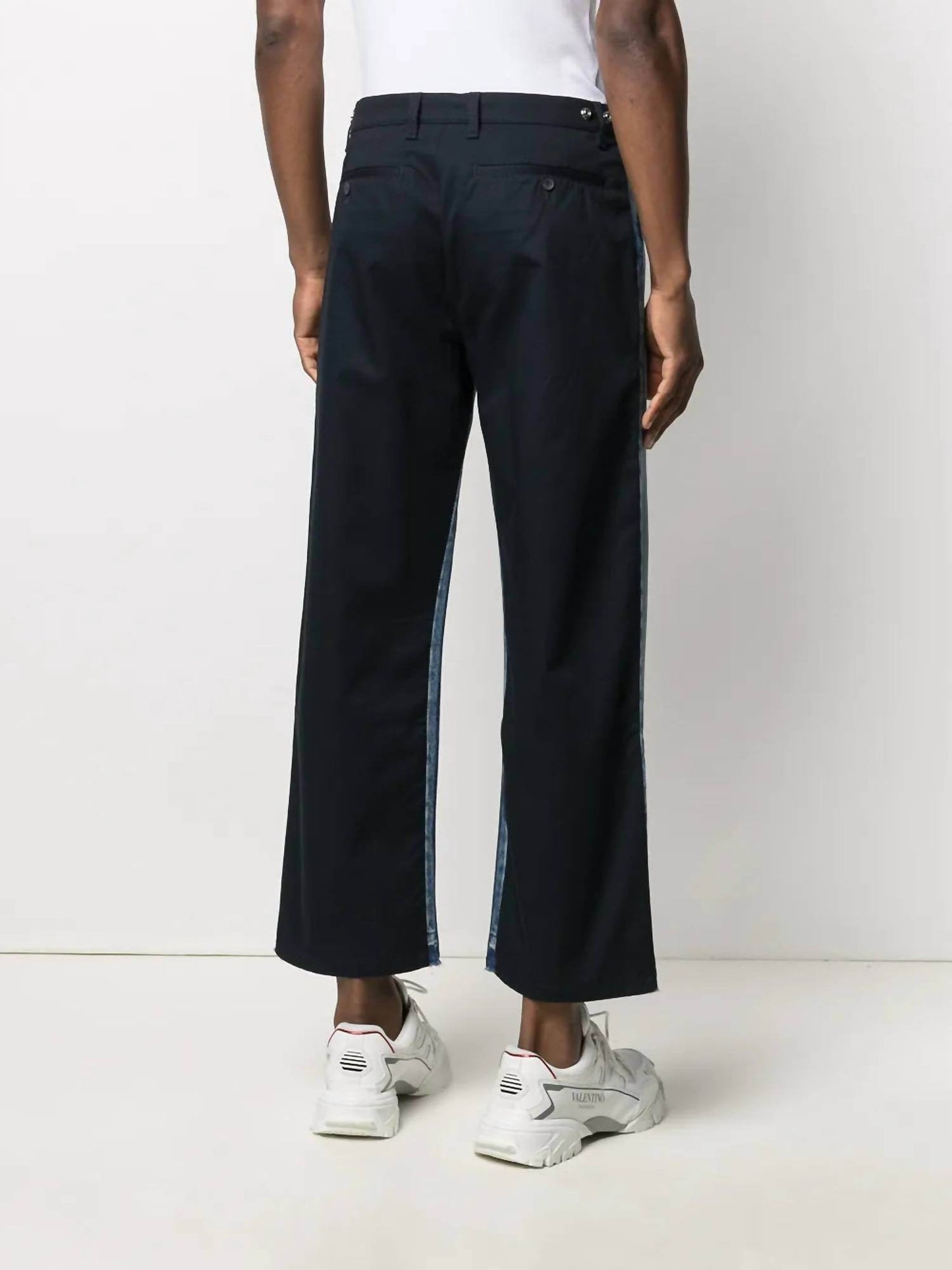 Valentino - Dual Material Denim Trousers - Rack Hunt -