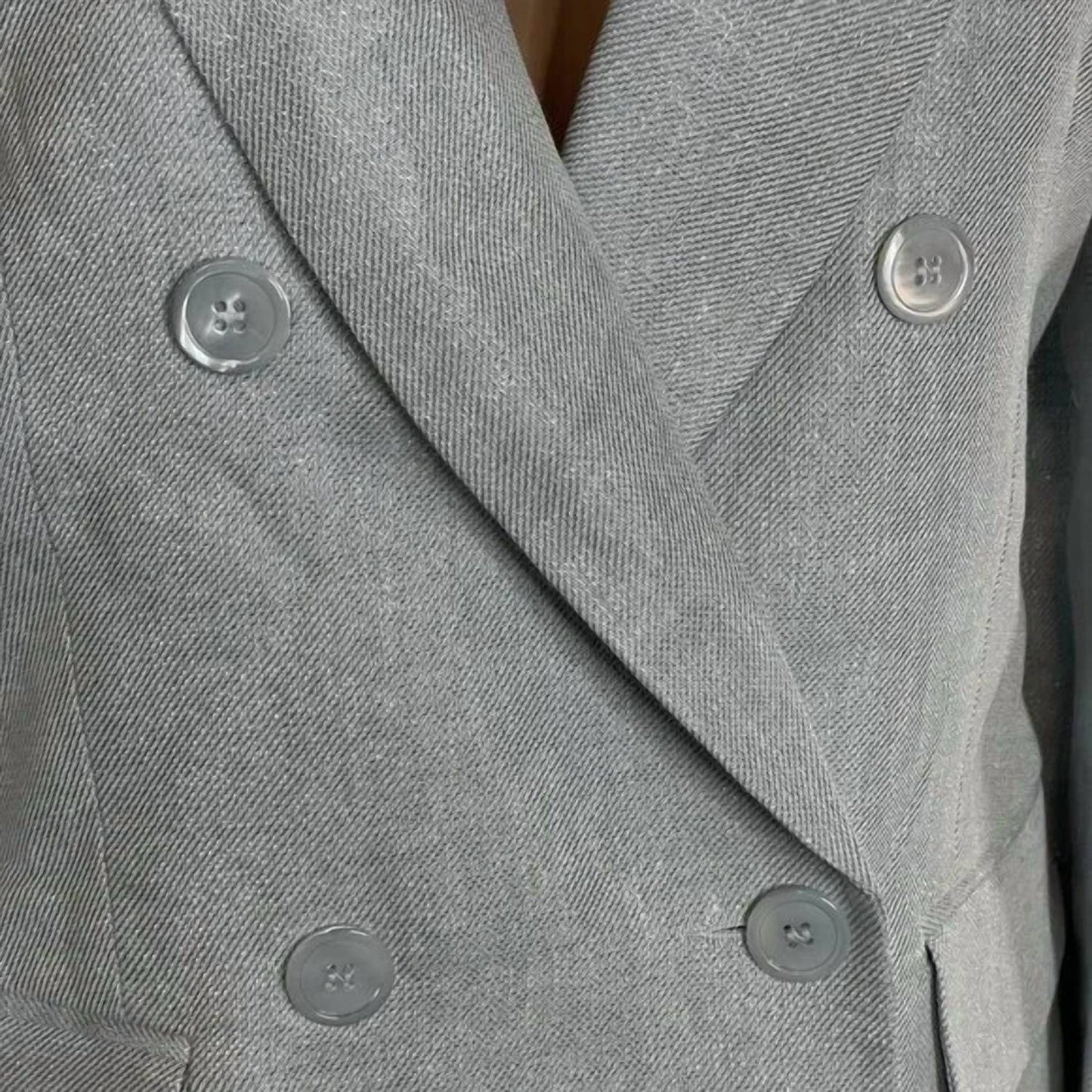 Women’s Linen Lurex Double-breasted Blazer