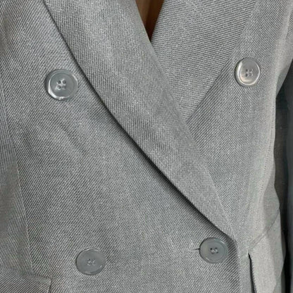 Women’s Linen Lurex Double-breasted Blazer