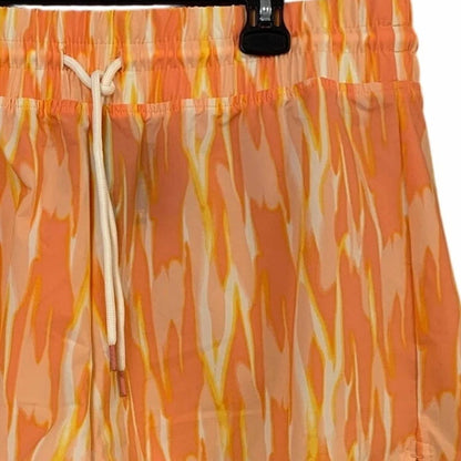 Women's Tidal Print Mango Elastic Shorts