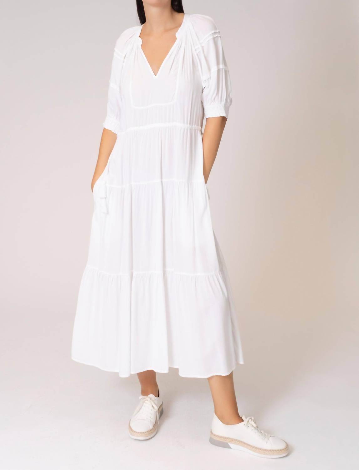 Area Stars - Side Tie Midi Dress - Rack Hunt