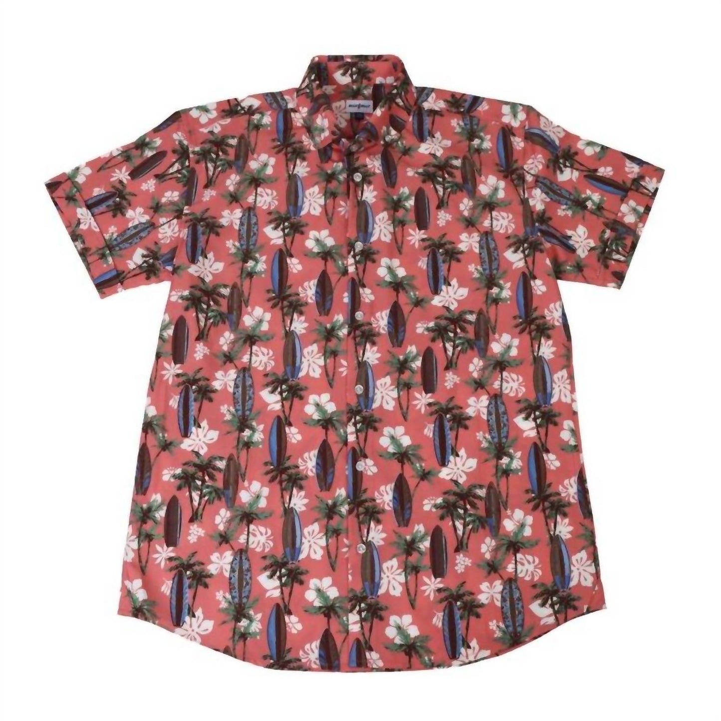 Buoy & Boat - Men's Short Sleeve Button Down Tropical Surf - Rack Hunt -