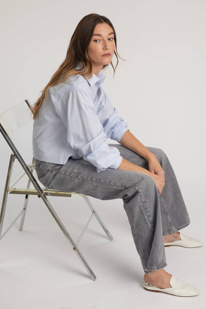 Women's Cropped Long Sleeve Shirt