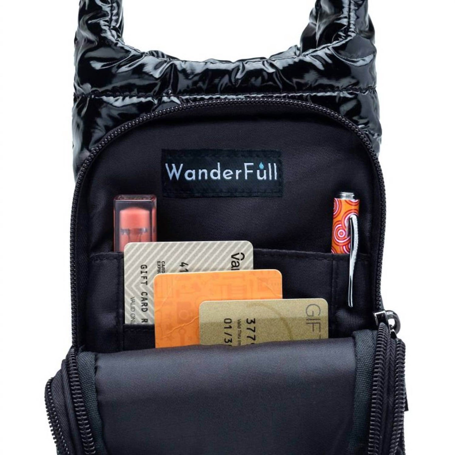 WanderFull - Unisex Glossy Hydrobag With Solid Strap - Rack Hunt