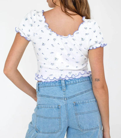 KESTAN - Bellflower Ruffle Hem Top - Rack Hunt