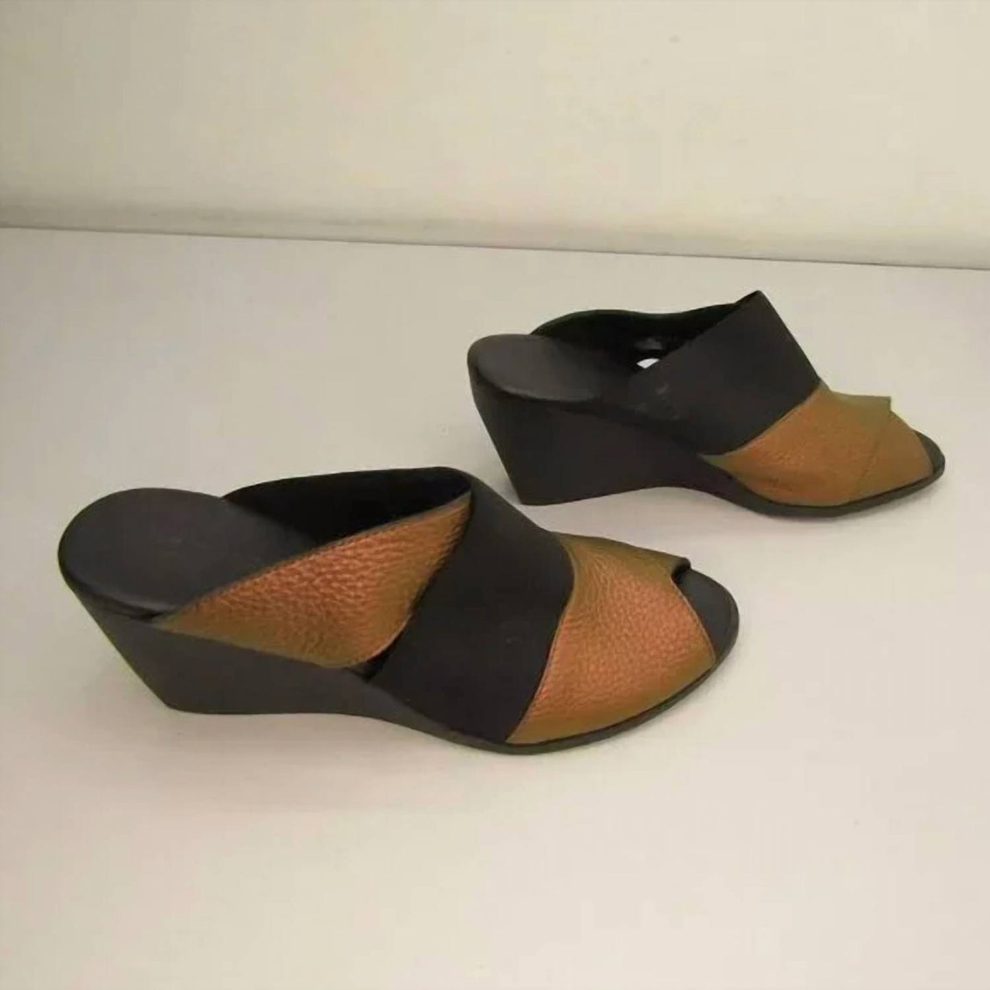 Women's Egwazz Wedge Slip-on Peep Toe Sandals
