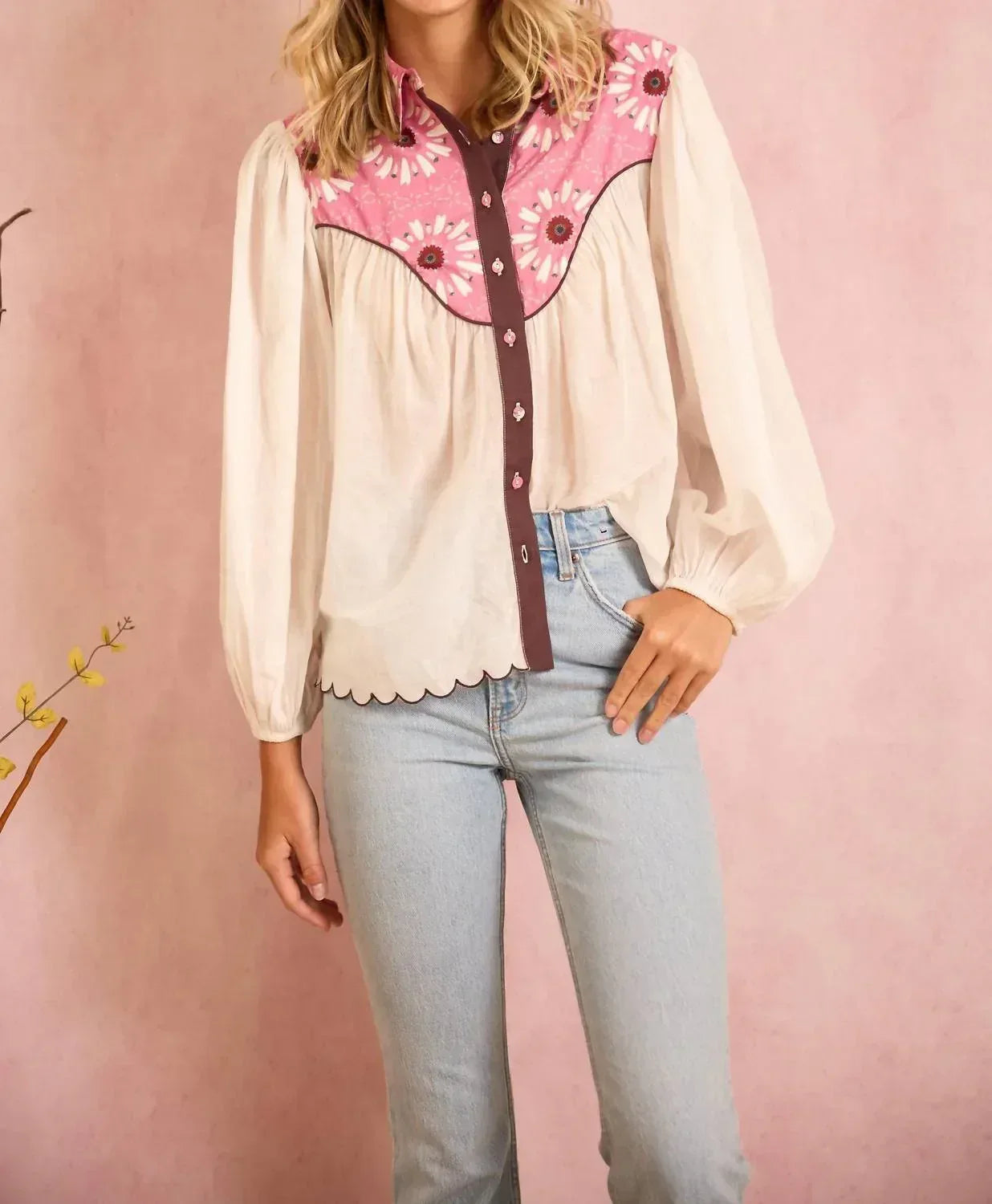 BROOKS AVENUE - Western Long Sleeve Blouse - Rack Hunt