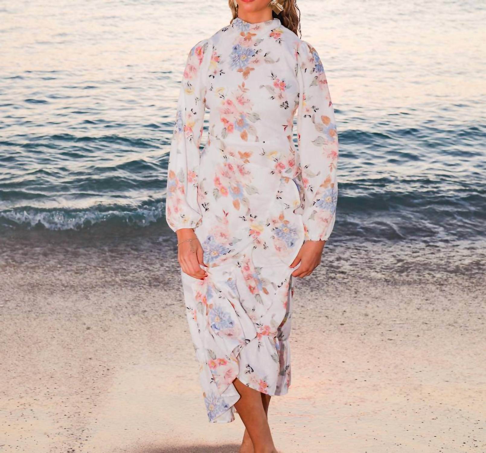 Esteem Couture - Blair Longsleeve Wrap Dress - Rack Hunt -