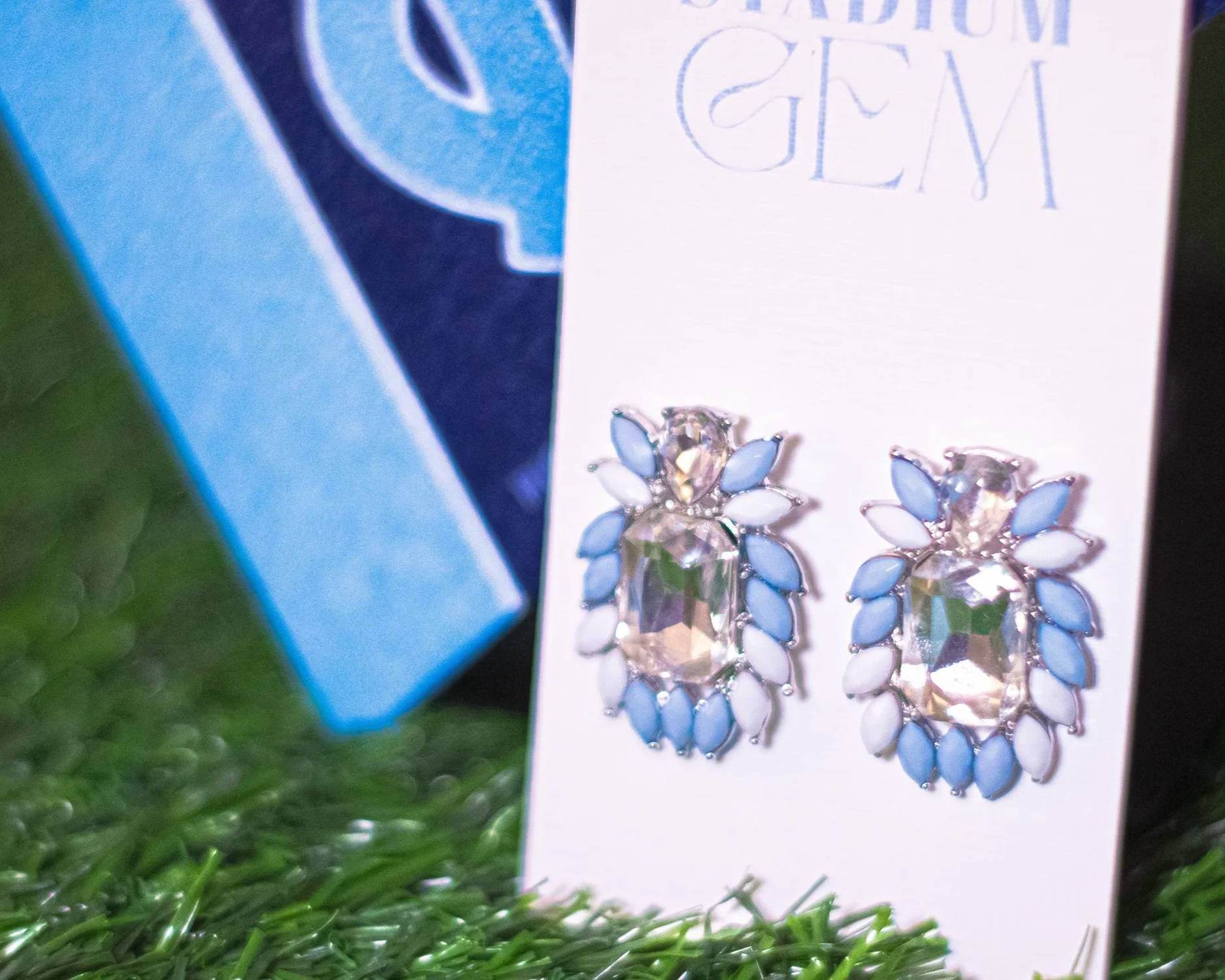 Stadium Gem - Women's Game Day Glam Cluster Earrings - Rack Hunt -