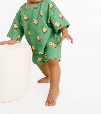 Kid's Spring Chicks Slouchy Set