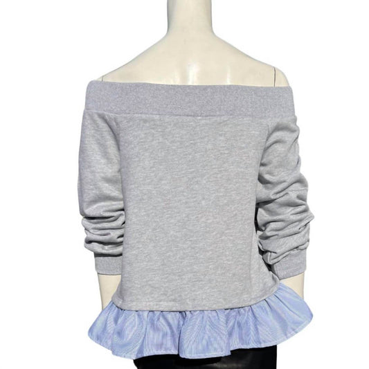 AFTER MARKET - Off the Shoulder Sweatshirt - Rack Hunt -