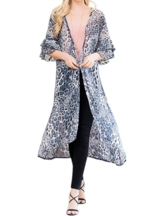 Bijorca - Leopard Long Cardigan - Rack Hunt -
