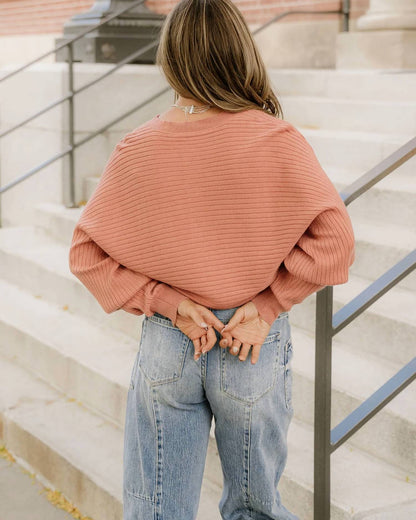 Lena Rib Knit Button Cardigan