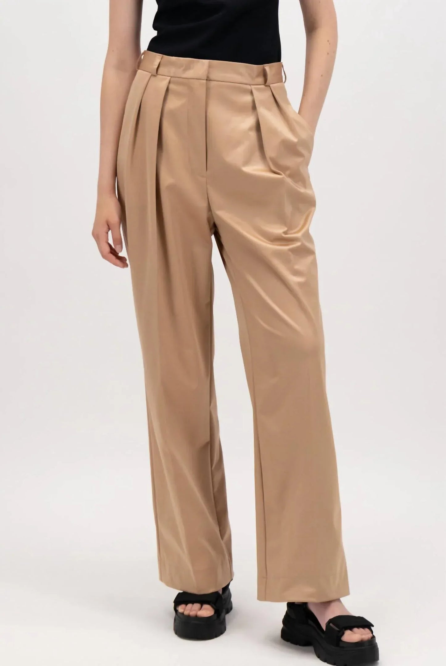 HARRIS WHARF - Pleated Wide Leg Trouser - Rack Hunt