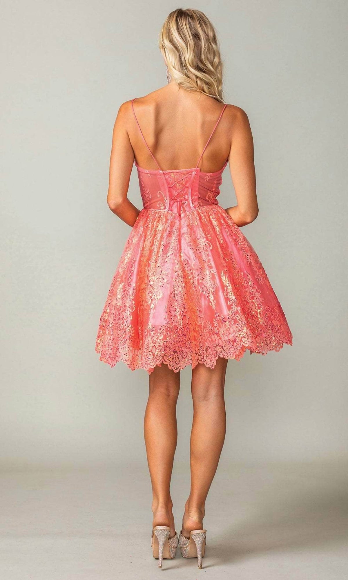 Sequin A-line Cocktail Dress