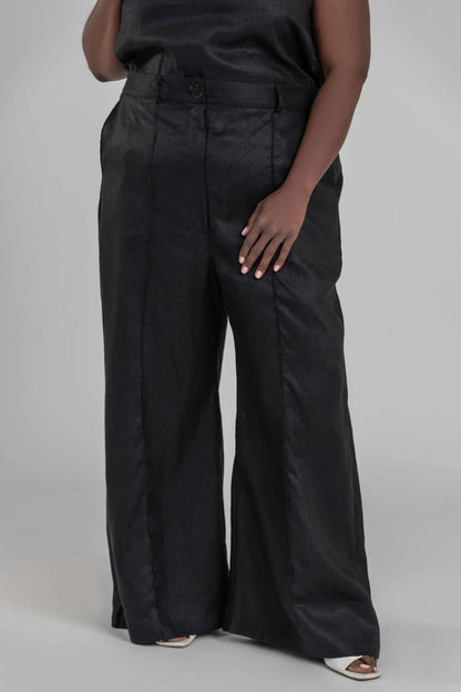 Little Luxuries Linen Wide Leg Pants - Plus
