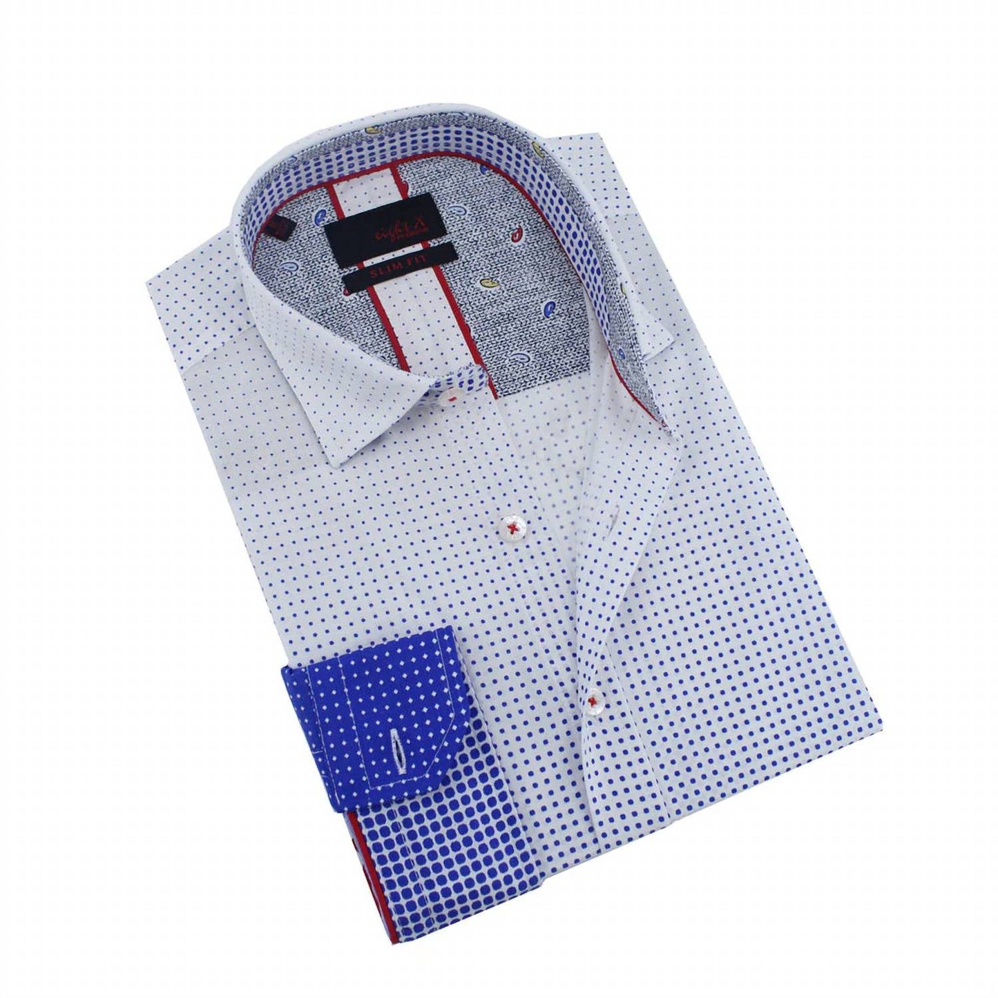 Ombre Polka Dot Button Down Shirt