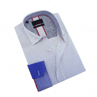 Ombre Polka Dot Button Down Shirt