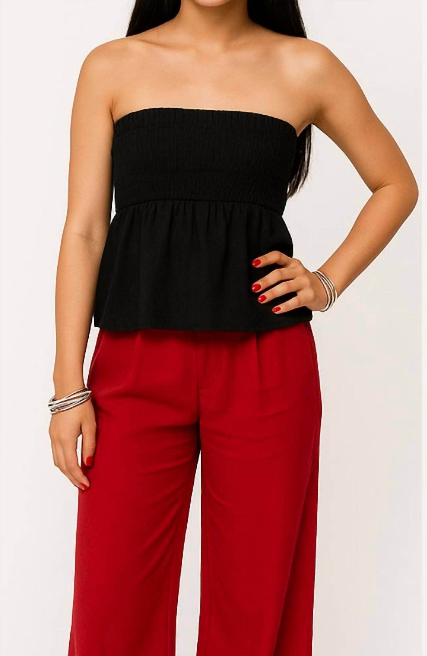 SHANNALEE - LINEN A-LINE TUBE TOP - Rack Hunt -