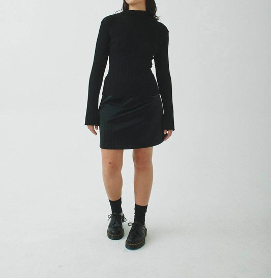 T.W.I.N. That’s What I Need - Pleated Mock Neck Sweater - Rack Hunt -