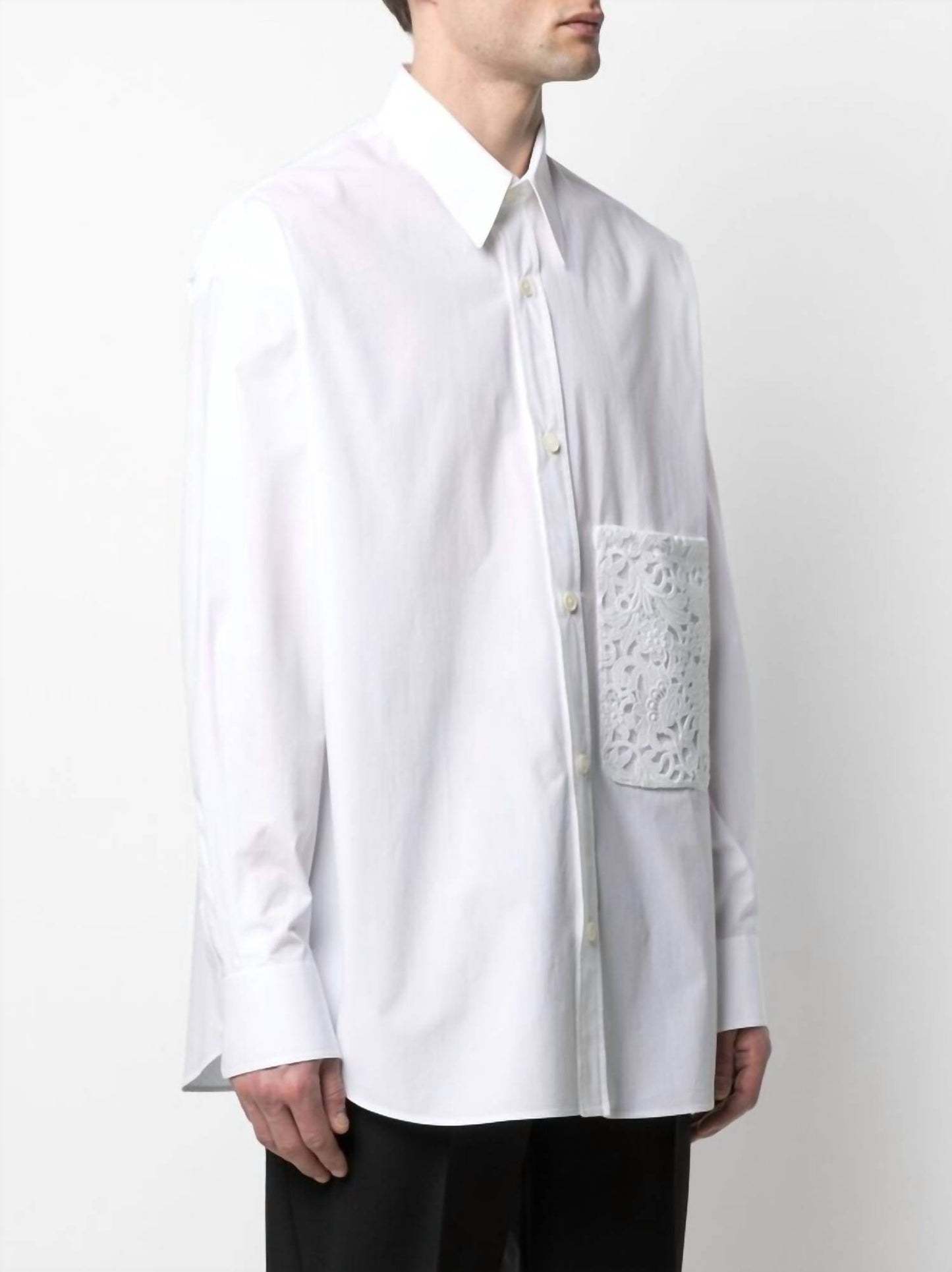 Valentino - Floral Lace Pocket Shirt - Rack Hunt
