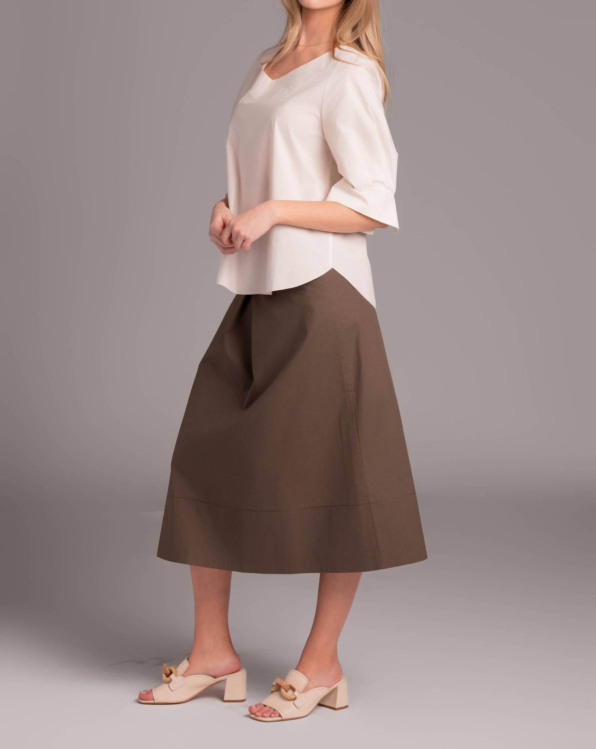 Susanne Bommer - Cotton V-neck Top - Rack Hunt -