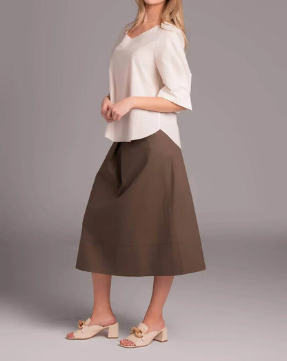 Susanne Bommer - Cotton V-neck Top - Rack Hunt