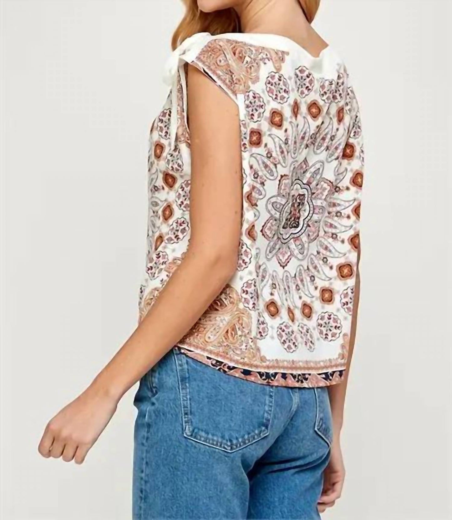 Paisley Print Top