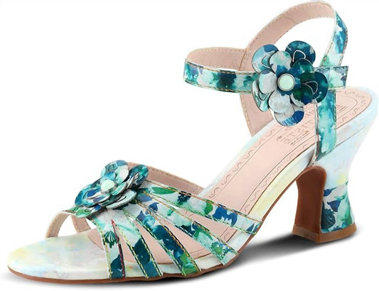 Women's Leather Heeled Sandals