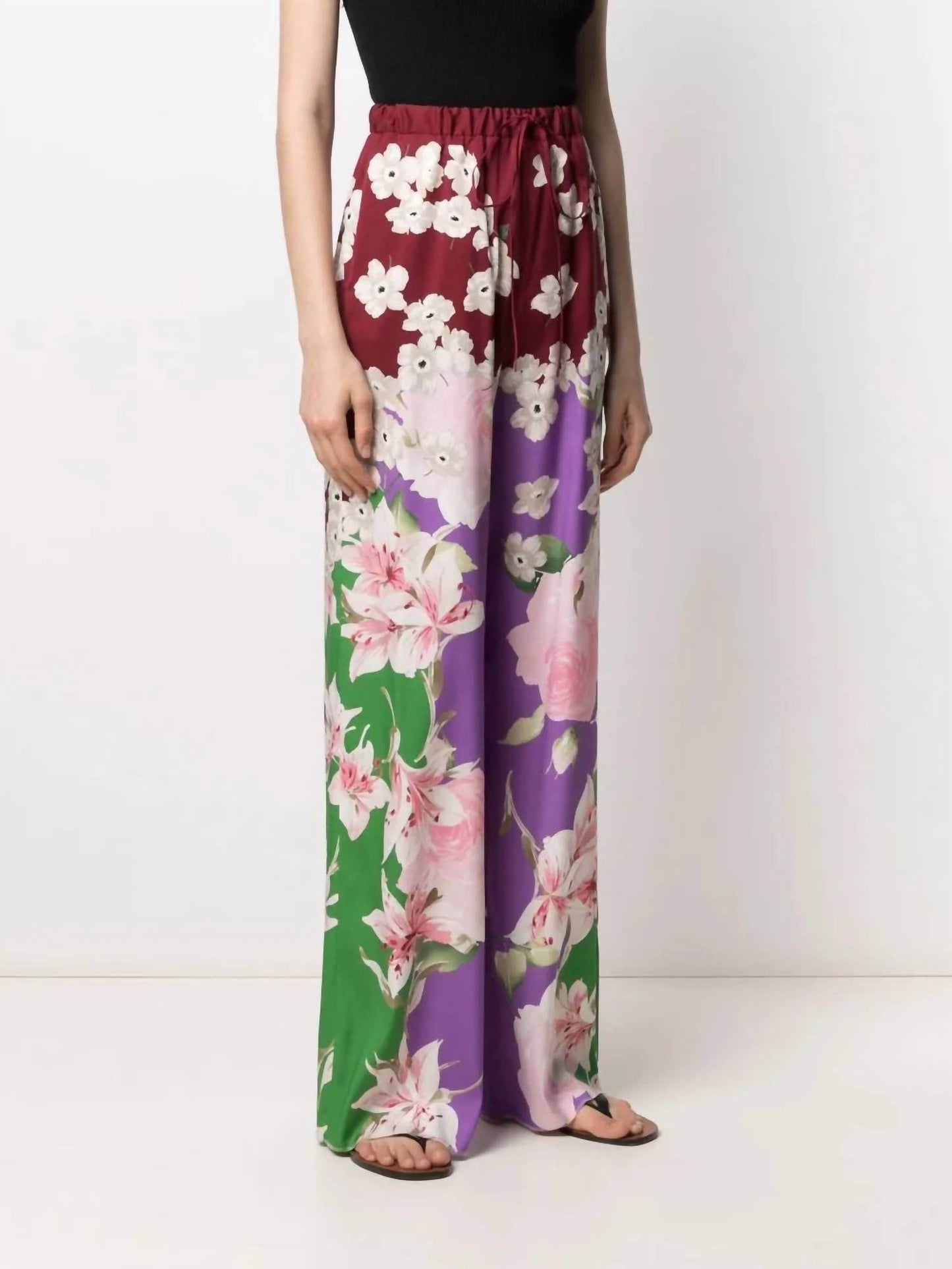 Valentino - Floral Print Pants - Rack Hunt