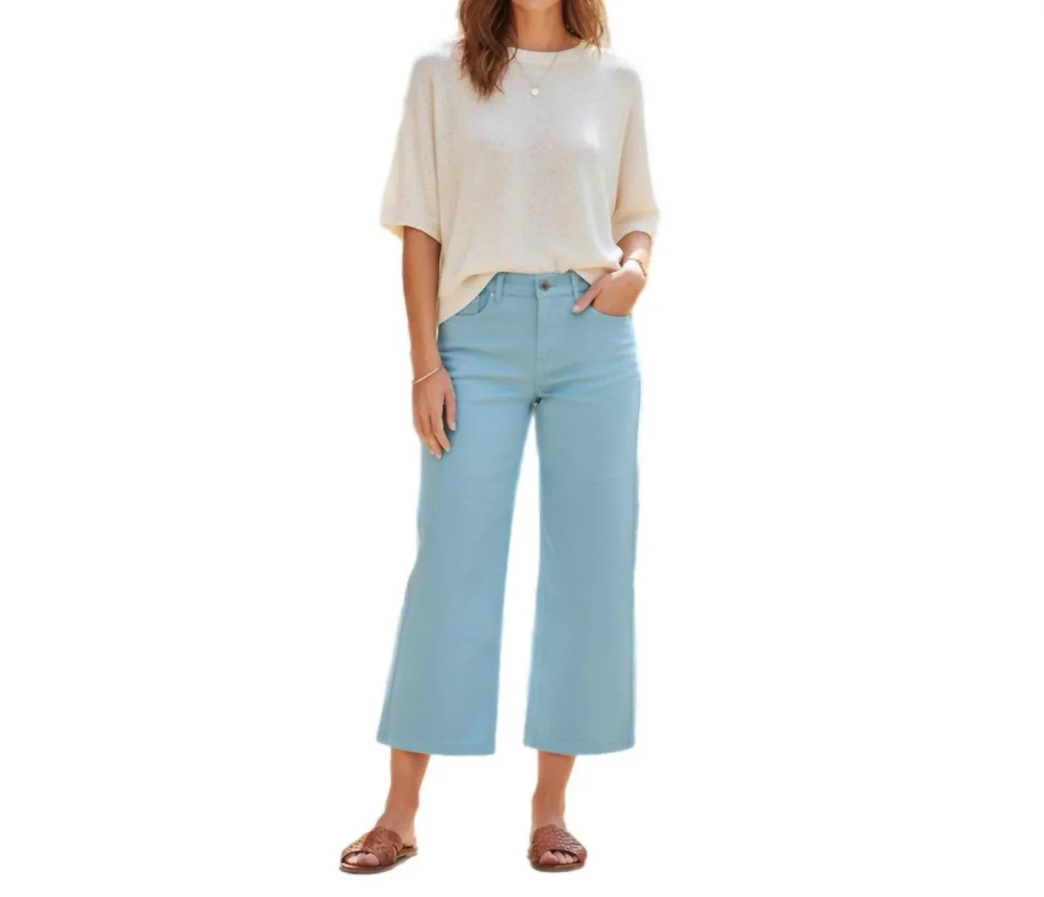 Joujou - Wide Leg Crop Culotte Pants - Rack Hunt