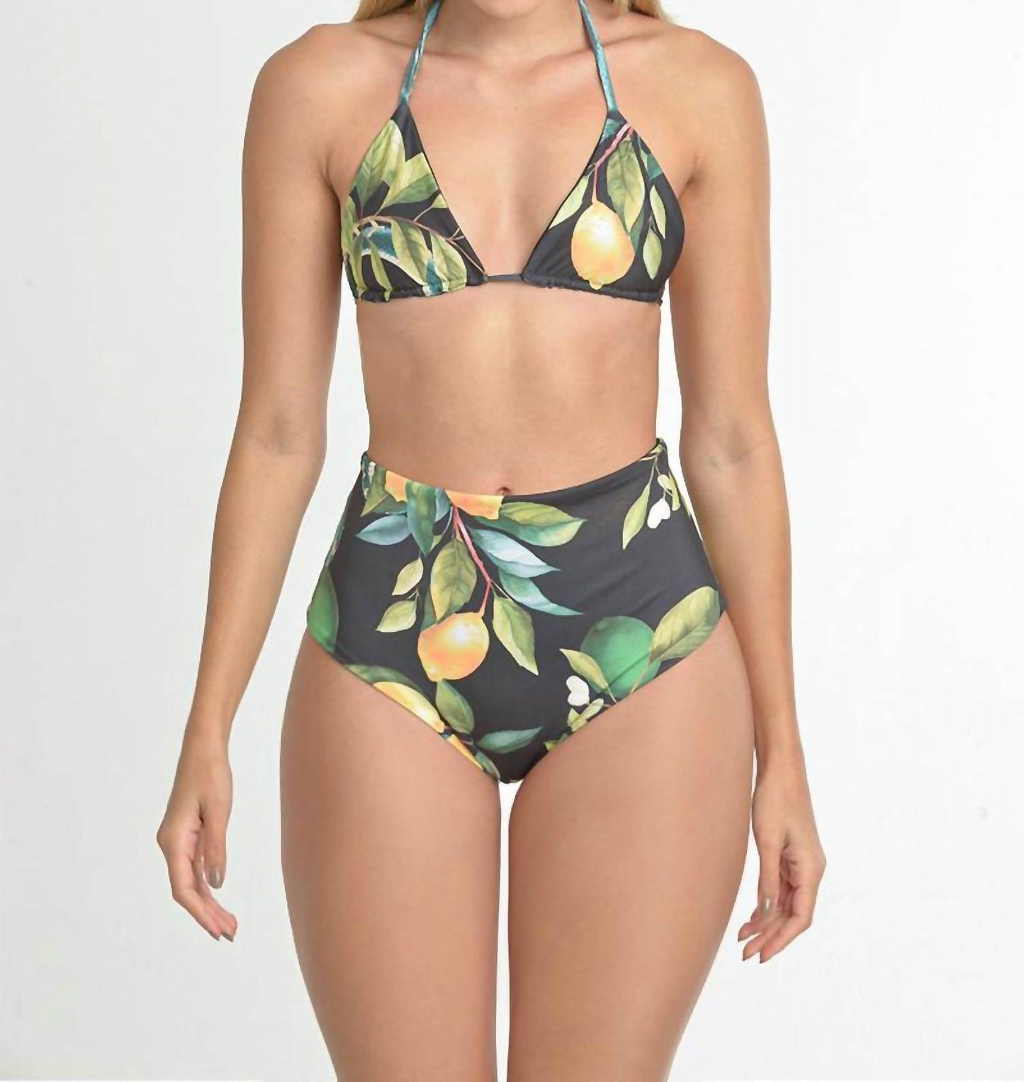 Steffany Milano - Citrus Bliss High-waisted Bikini Set - Rack Hunt